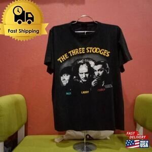 The Three Stooges 1988 Retro Slapstick Comedy Movie T-Shirt